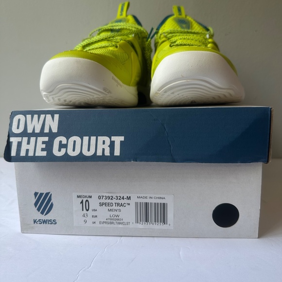 K-Swiss Speed-Trac Men's Pickleball Tennis Court Shoes 07392 324 Size 10 - Picture 8 of 9